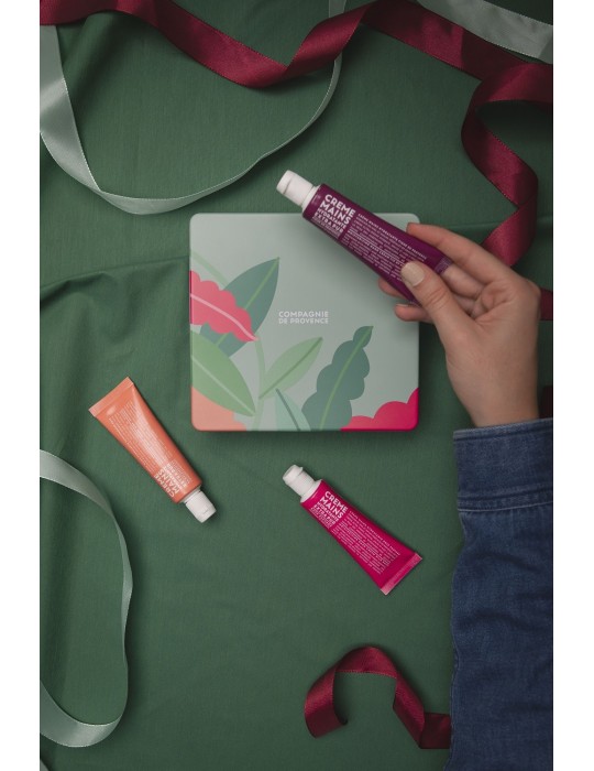 CDP rinkinys „Shades of Pink“ (Fig of Provence, Wild Rose, Pink Grapefruit rankų kremai 30 ml)