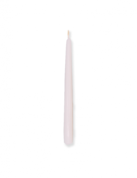 "Cereria Molla" kūginė žvakė balta 2,1 x 25 cm