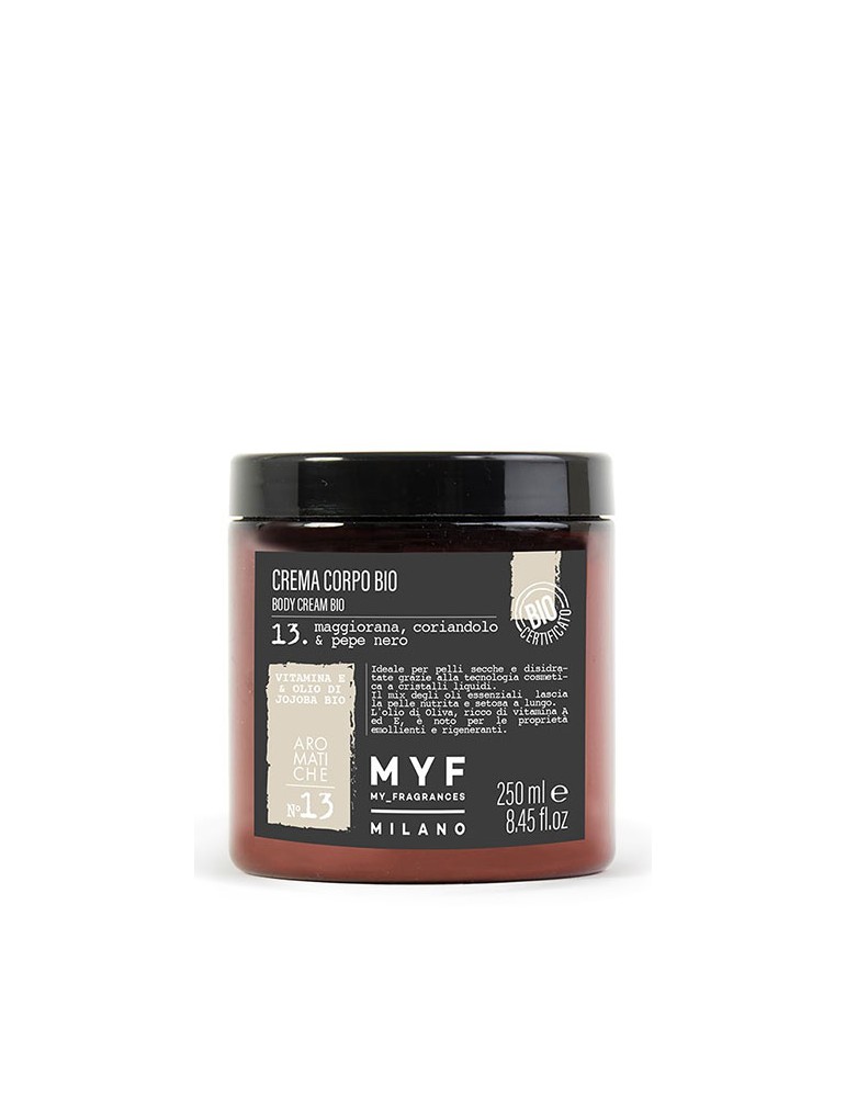 MYF kūno kremas "Maggiorana, coriandolo & pepe nero" 250 ml