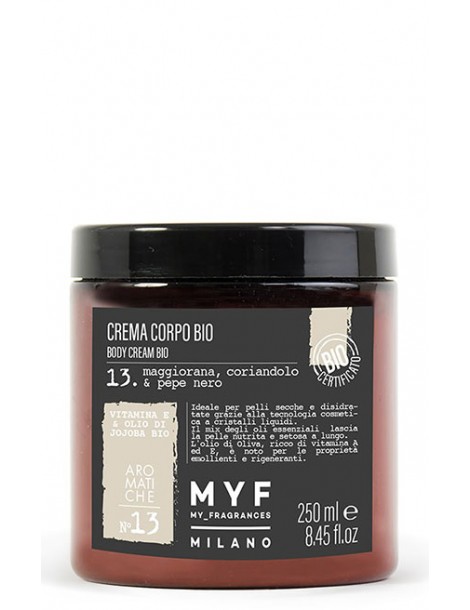MYF kūno kremas "Maggiorana, coriandolo & pepe nero" 250 ml