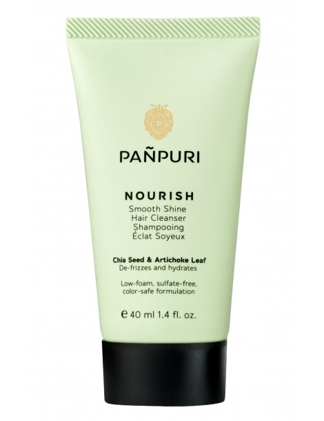 PANPURI Švelnumo ir žvilgesio suteikiantis plaukų šampūnas "Nourish" 40 ml