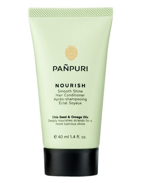 PANPURI švelnumo ir žvilgesio suteikiantis plaukų kondicionierius "Nourish" 40 ml PANPURI švelnumo ir žvilgesio suteikiantis plaukų kondicionierius "Nourish" 40 ml