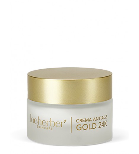 "Locherber" Gold 24 K: aukso dulkių pripildytas kremas 50 ml