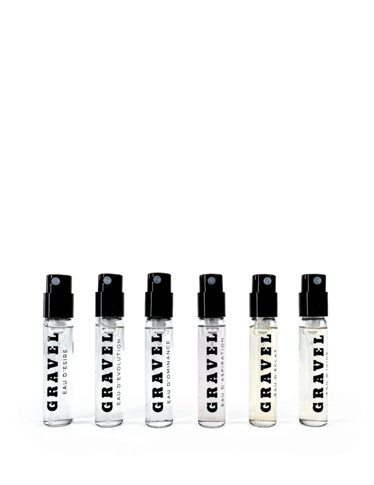 GRAVEL atradimų rinkinys| 6 nišiniai kvapai viename rinkinyje