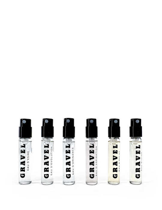 GRAVEL atradimų rinkinys| 6 nišiniai kvapai viename rinkinyje