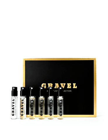 GRAVEL atradimų rinkinys| 6 nišiniai kvapai viename rinkinyje